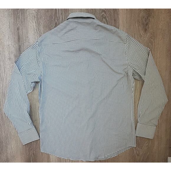 PeterMillar|LS Summer Comfort Button Up|Black/White Plaid|SZ‎ L - Picture 5 of 7
